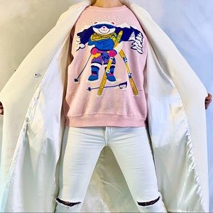 Pink Bear Graphic Sweater